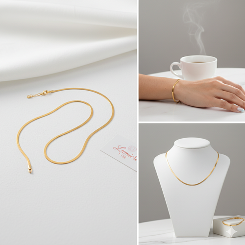 Combo Egipcia Mujer en Oro Laminado 18k