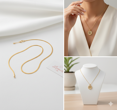 Cadena Árbol Mujer - Oro Laminado 18k